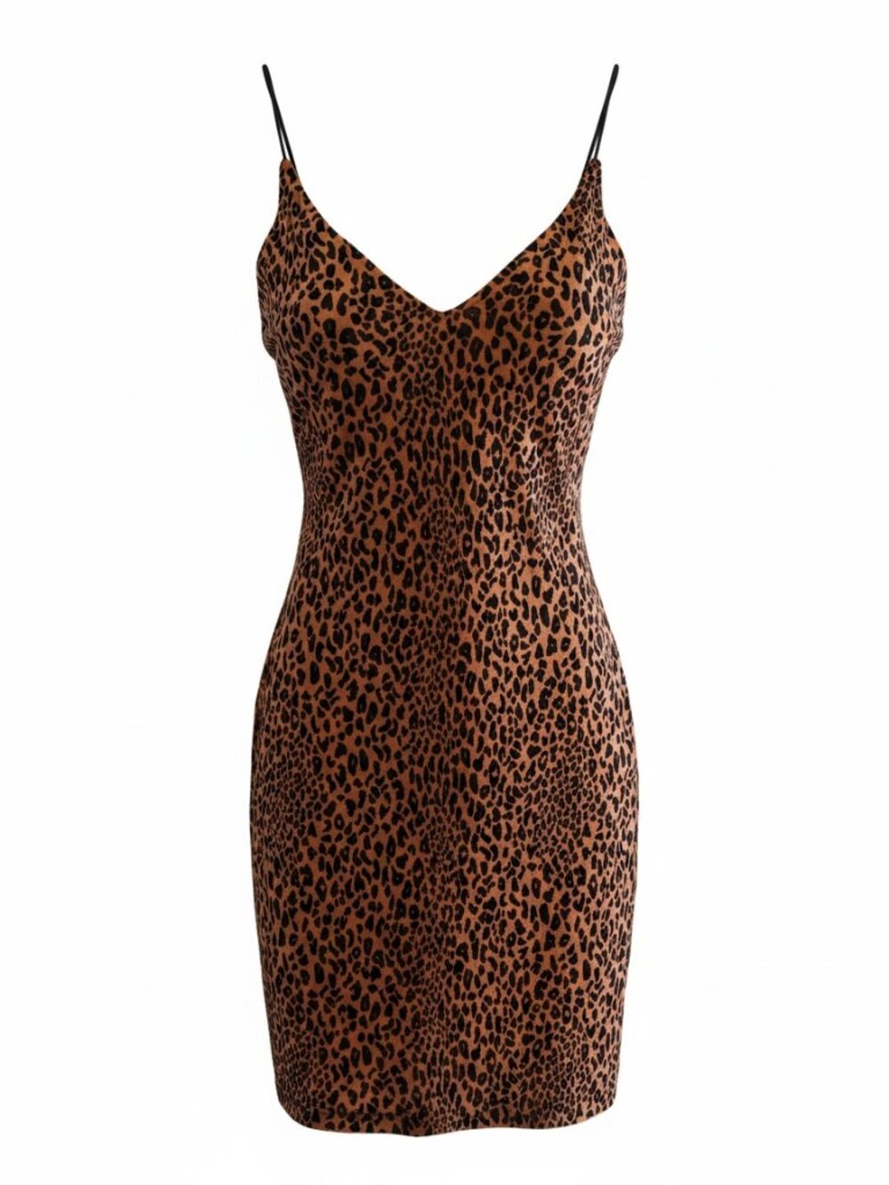 Divided H&M Woman's Leopard Print Bodycon Mini Dess